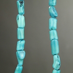 SP-0697: 10-20mm Turquoise Bamboo Coral Tube 