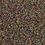 SPR22-188:  Miyuki 2.2mm Spacer Bead Metallic Purple Gold Iris 