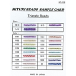 TR-CARD-2:  Triangle Bead Sample Card (SP-116) (TR10, TR8, TR5) 