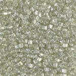 TR10-1527:  Miyuki 10/0 Triangle Sparkling Celery Lined Crystal 