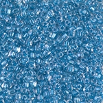 TR10-1529:  Miyuki 10/0 Triangle Sparkling Sky Blue Lined Crystal 