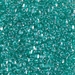 TR10-1555:  Miyuki 10/0 Triangle Sparkling Dark Aqua Green Lined Crystal - TR10-1555*