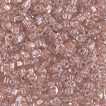 TR8-1525:  Miyuki 8/0 Triangle Sparkling Blush Lined Crystal 