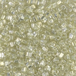 TR8-1527:  Miyuki 8/0 Triangle Sparkling Celery Lined Crystal 