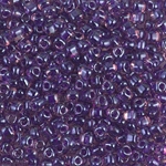 TR8-1835:  Miyuki 8/0 Triangle Dark Violet Lined Amethyst 