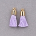 TSS-ORC-G: Small Tassel - Orchid Thread with Gold Cap - (2pcs) - TSS-ORC-G