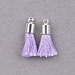 TSS-ORC-S: Small Tassel - Orchid Thread with Silver Cap - (2pcs) - TSS-ORC-S
