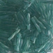 TW2012-1707:  Miyuki 2x12mm Twisted Bugle Bead Dyed Transparent Seafoam approx 250 grams - TW2012-1707