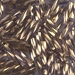 TW2712-1285:  Miyuki 2.7x12mm Twisted Bugle Bead Gold Antiqued Transparent Amethyst approx 250 grams - TW2712-1285