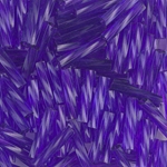TW2712-1721:  Miyuki 2.7x12mm Twisted Bugle Bead Dyed Transparent Dark Purple 