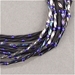 TW2712-455:  Miyuki 2.7x12mm Twisted Bugle Bead Metallic Variegated Blue Iris - TW2712-455*