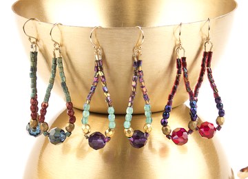 Crystal Beacon Earrings