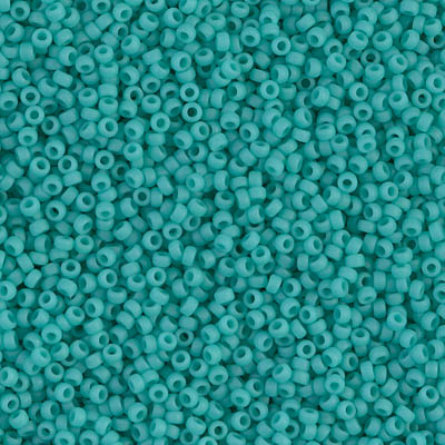 Caravan Beads - Miyuki - 15-412F: 15/0 Matte Opaque Turquoise Green ...